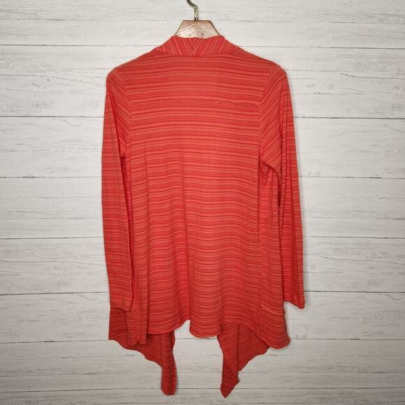 Soft Surroundings Size Medium Orange Cardigan Open Front - Picture 10 of 10